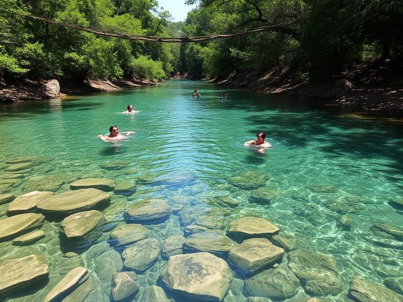Crystal clear spring-fed Geronimo Creek