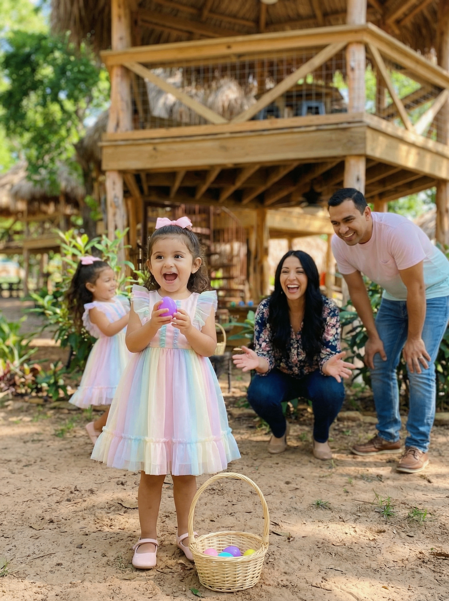 Little girl enjoying Easter weekend at Son's Geronimo