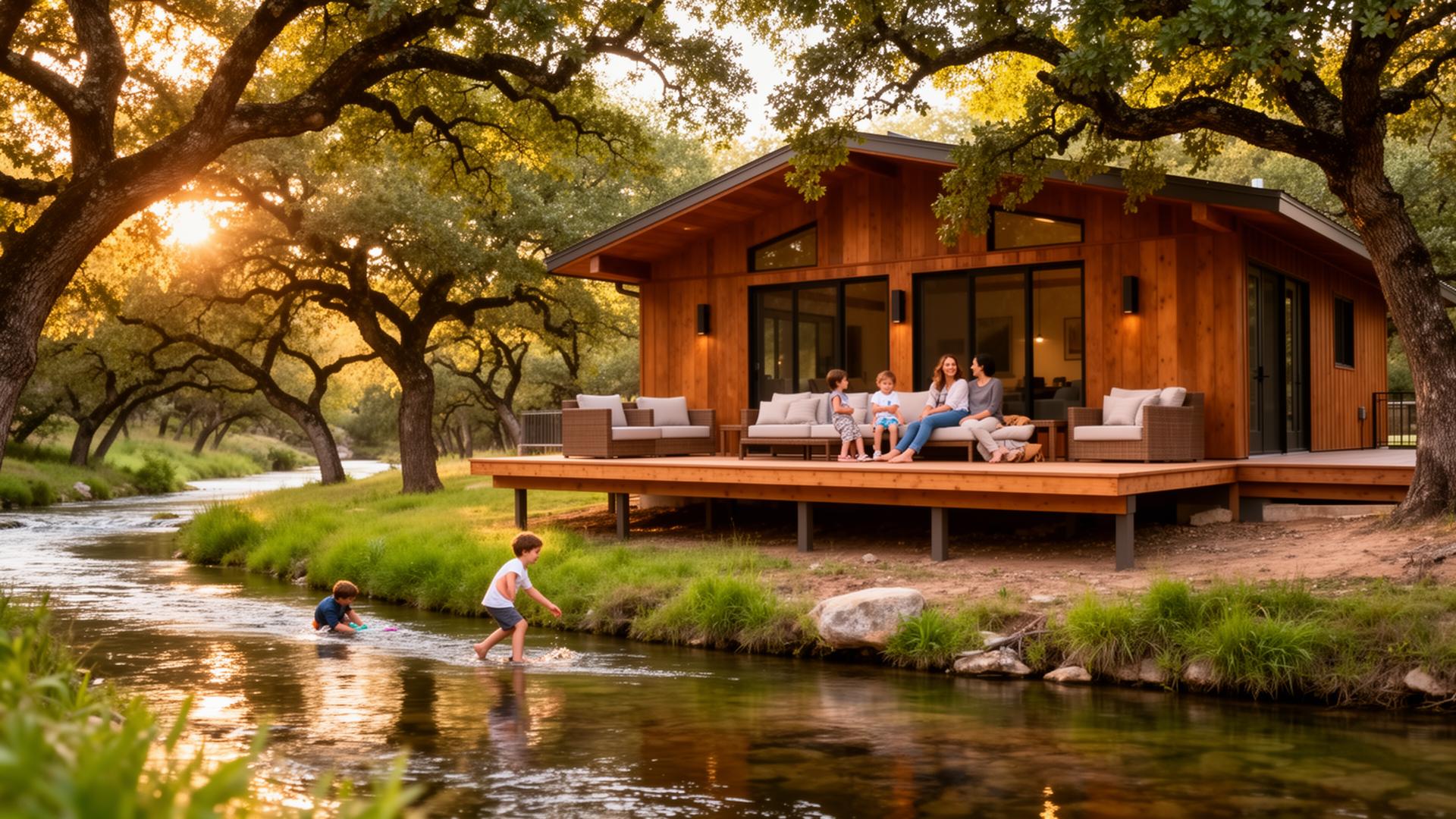 Son's Geronimo cabin overlooking Geronimo Creek