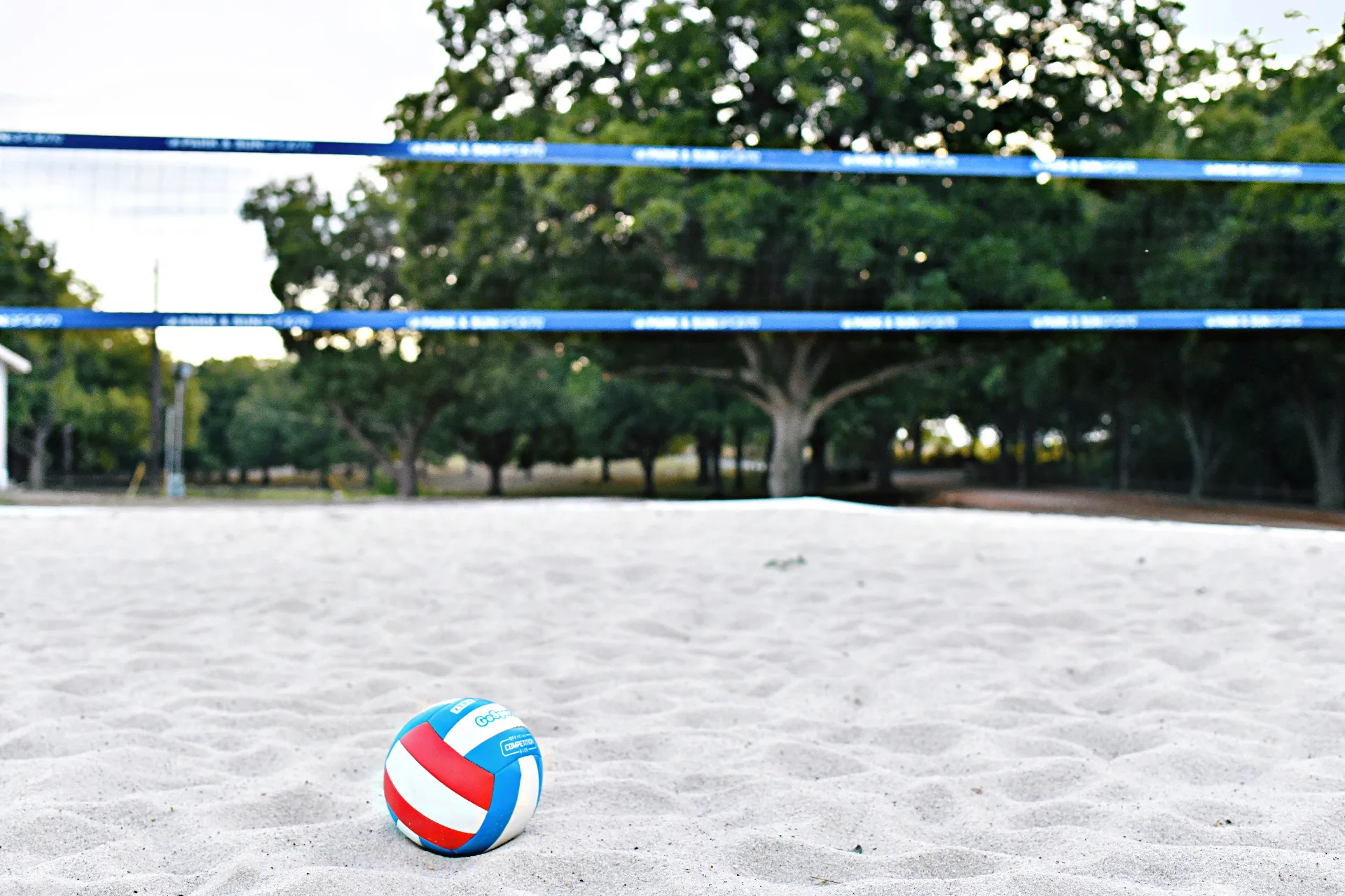 Sand volleyball court